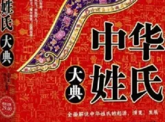 《中华姓氏大典》快来看看你的姓吧 全面解说姓氏的起源演变