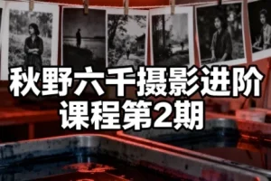 秋野六千摄影进阶课程第2期：从审美到后期的系统提升