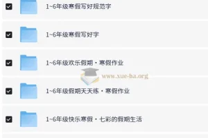 从小学到初中寒假教辅资料大全