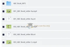 幼儿英语启蒙动画《字母书 ABC Book》音视频+电子书全套