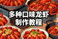 多种口味龙虾制作配方技术教程，开店家用必备