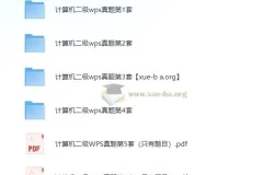 二级WPS真题题库6套（真题+答案详解）