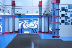 高清绿幕素材合集：虚拟演播厅与新闻背景资源