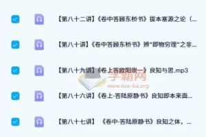 董平讲王阳明心学：完整音频与图文解读全集