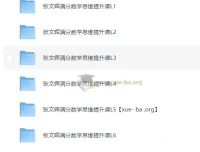 张文晖满分数学思维提升课L1-L6全阶段系统课程