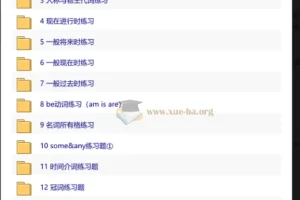 小初英语语法专项练习题库合集