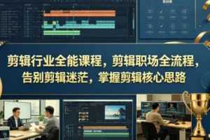剪辑行业全能实战课，从入门到接单全流程解析，打通职业发展关键路径