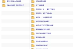 黄导家庭教育课程合集：自动自发系列+沟通训练营+绝密话术专栏