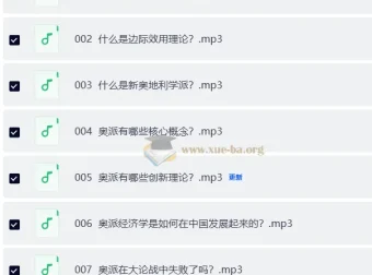 冯兴元《奥派经济学入门》10集音频全集