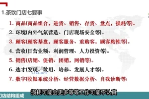 茶饮连锁门店线上精细化运营课：从顾客服务到团队打造的完整实战体系