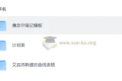 抗遗忘计划表合集：艾宾浩斯记忆表格+学习计划模板+康奈尔笔记