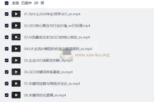 2026企业GEO实战课：从AI收录到AI推荐的全链路运营指南