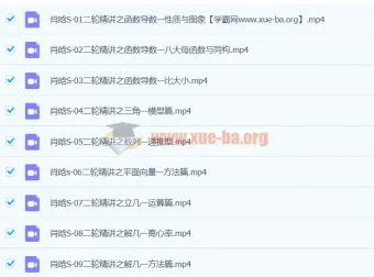 2024高三数学二轮复习 肖晗数学S寒假班 高考冲刺精讲