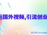 搬运国外视频引流创业粉，单日卖课1K+全套实操教程