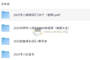 2025英语专业八级词汇备考资料合集（真题版）