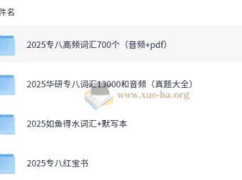 2025英语专业八级词汇备考资料合集（真题版）