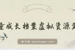 儿童成长档案虚拟资源变现项目，宝妈粉精准引流双渠道盈利