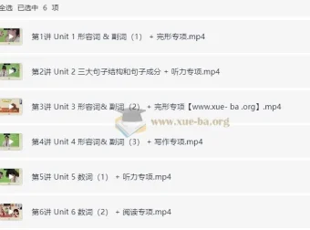 2025小学英语小升初六年级总复习班（春·全国版）同步课程