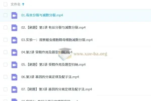2025高中生物李林高一上下学期全套课程精讲