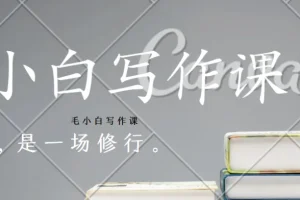 毛小白写作课：从入门到变现的全流程实战指南