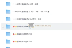 小学语文强基训练系列合集，字词句基础专项突破