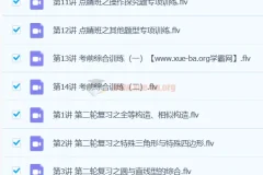 2019春初三数学直播目标班（全国）朱韬 中考二轮复习冲刺课程