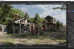 Blender影视级场景制作全流程实战：废墟加油站从零搭建