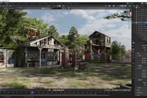 Blender影视级场景制作全流程实战：废墟加油站从零搭建