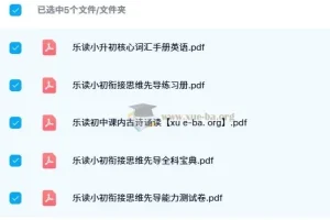 乐读小升初衔接套装：五册核心资料助力初中起步