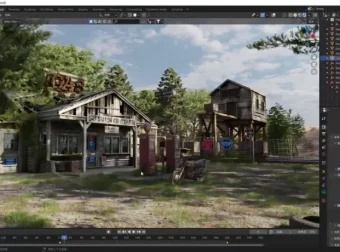 Blender影视级场景制作全流程实战：废墟加油站从零搭建