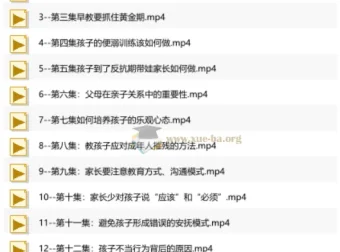 亲子关系与人格培育视频课程：从新手父母到青春期教育的系统指南