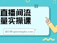 直播间流量实操课：机制拆解+算法洞察+引流策略，系统掌握流量运营核心逻辑