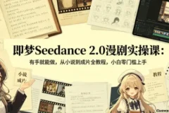 即梦Seedance 2.0漫剧实操全流程，从小说改编到成片制作零基础教程