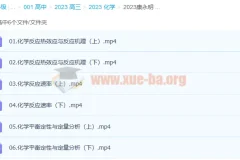 2023高考化学康永明全程班第一阶段+第二阶段更新6讲