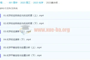 2023高考化学康永明全程班第一阶段+第二阶段更新6讲