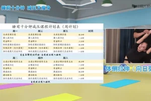 大学生睡前10分钟心身滤清拉伸术：减压瘦身双效课程