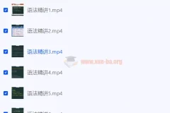 2024考研英语语法精讲 颉斌斌系统课程全9讲