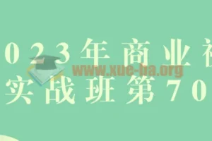 2023年商业视觉实战班第70期 品牌设计全流程系统课