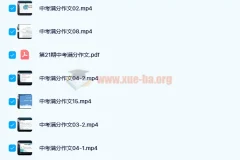 中考作文满分特训营：上海名师顾老师21讲视频课程+PDF讲义