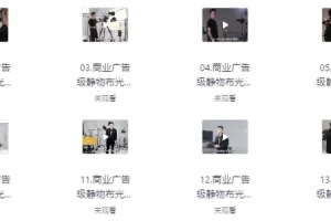 【商业广告级摄影静物布光】