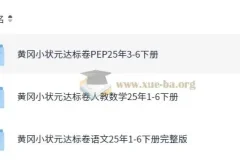 2025春小学黄冈小状元达标卷·人教版 (语数英)